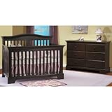IMAGE OF Pali Volterra Forever Crib & Double Dresser Drawer - Mochachino