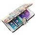 Bfun Packing Colorful Floral Elephant Wallet Leather Cover Case for Samsung Galaxy Note 4