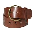 Ladies Brown Studded Aztec Sun Bonded Leather Designer Fashion Belt by Milidee