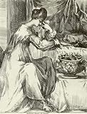 Jacques Bellange (The death of Porcia, the wife of Brutus, which is characterized by swallowing burning coal is the life