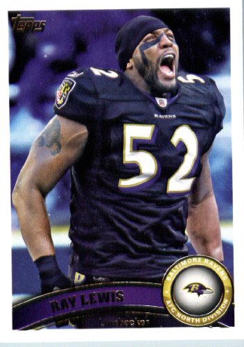 2011 Topps Football Card # 183 Ray Lewis - Baltimore Ravens - NFL Trading Card in a Protective Case!