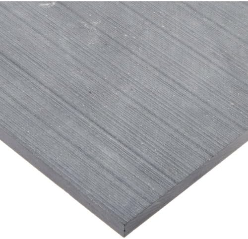 Lava, Alumina Silicate Ceramic, Sheet, Opaque Gray, 9" Length, 9" Width, Thickness 1 1/2"