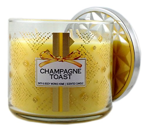 Bath & Body Works Candle 3 Wick 14.5 Ounce 2015 Edition Champagne Toast