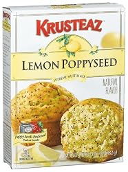 Krusteaz Lemon Poppyseed Supreme Muffin Mix, 17-Ounce Boxes (Pack of 12)
