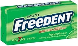 Freedent Peppermint Gum, 15-Stick Plen-T-Paks (Pack of 24)