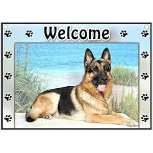 German Shepherd Welcome Sign