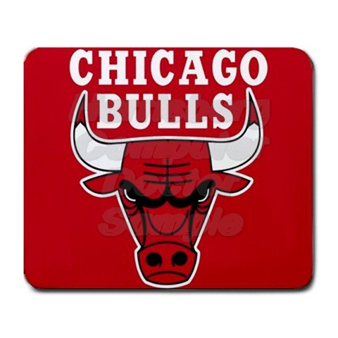 Chicago Bulls Rectangular Mouse Pad - 9.25 x 7.75 Mouse Mat - Deluxe Mousepad
