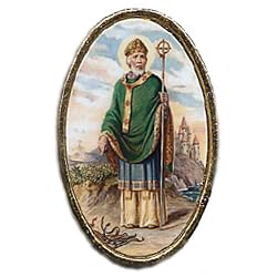 Car Visor Clip - Saint Patrick - 1.75"x1.0" - Clip on