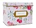 Jot & Mark Recipe Card Box Tin | Decorative Tin for 4x6 Recipe Cards