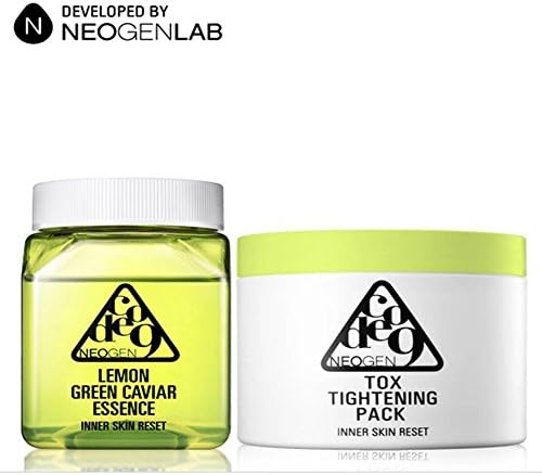Neogen Code9 Lemon Green Caviar Essence &amp; Tox Tightening Pack - Korea Import