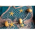 6 X 9 Ft Fishing Net, Fish Netting, Floats, Starfish, Rope, Nautical Decor, Fish Net