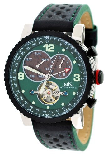 Adee Kaye AK7214-MIPB Green Men's Open Heart Multi-Cale
