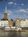 Hanseatic City of Lubeck, Unesco World Heritage Site, Schleswig Holstein, Germany Art Photographic Poster Print by Charles Bowman, 18x24