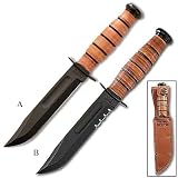KABAR USA Short Knife w/ Leather Sheath