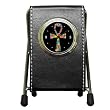 Pen Holder Desk Clock of Ankh with Flowers in 60s Colors
