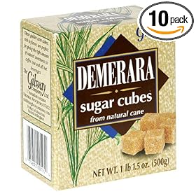 Gilway Demerara Sugar Cubes, 17.5-Ounce Boxes (Pack of 10)