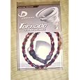 Phiten Tornado Titanium Necklace Red Black 18''