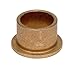 Oilite Sintered Bronze Flanged Sleeve Bearing FF1314-01B 1-1/8 ID x 1-5/16 OD x 1 L (Pack of 1)