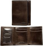 Fossil Wallet - Front Pocket Trifold (Color: Dark Brown)