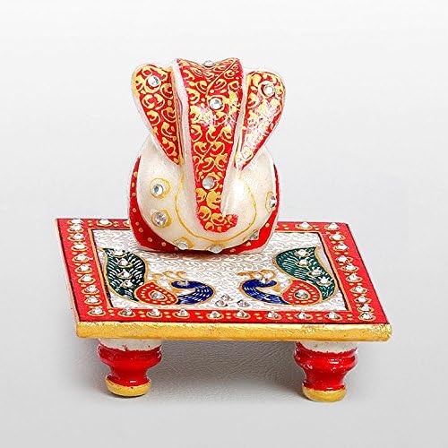 MJR Divine Marble Ganesh Chowki