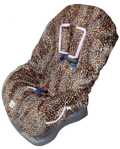 Picture of Cozy Patricia Ann Designs Cheetah Toddler Carseat Cover - Pink and White Gingham B004QKJTWU (Baby Shopping Cart Covers)