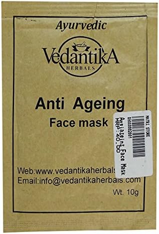 Vedantika Ayurvedic Anti Ageing Face Mask 100% Natural Soft & Glow Skin 10g