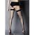 Black Seamed Fishnet Holdup Stockings