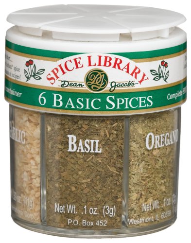 Dean Jacobs 6 Basic Spices, 1.31-Ounce Regular Jars (Pack of 4) by Dipping Seasonings
