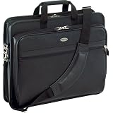 Targus Deluxe Top-Loading Leather Case Designed for 17 Inch Laptops TLE400 Black)