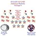 Patriotic Cakes Cupcakes - Sugars Pkg. 6 SAVE $2.37