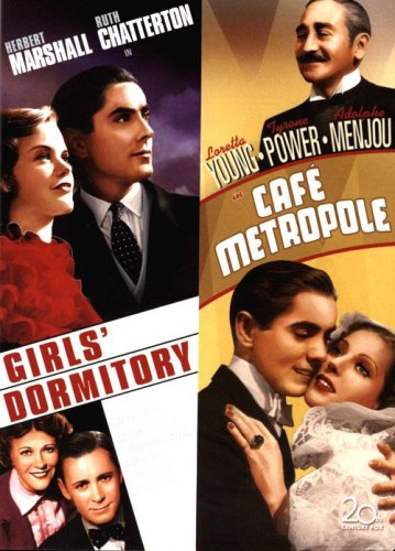Cover image : Cafe Metropole DVD (1937) Tyrone Power, Adolphe Mejou, Loretta Young / Girls Dormitory (1936) Tyrone Power - Herbert Marshall Double Feature Movie