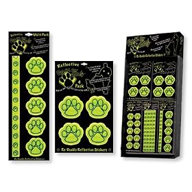 Pawz Re-usable Reflective Safety Sticker Sets for Walking Pet
