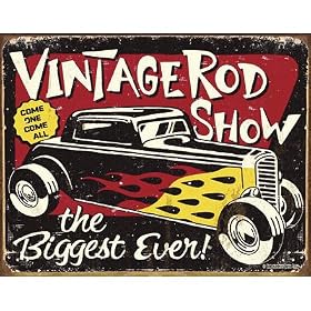 Desperate Enterprises Schoenberg Vintage Rod Show Collectible Metal Sign, Model# 1324