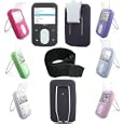 Creative Vision M 30GB Video Protectective Silicone Skin Case with 15" Sports Armband / LCD Sheild / Belt Clip / Video Stand - 7 Color Options -