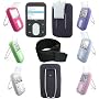 Creative Vision M 30GB Video Protectective Silicone Skin Case with 15" Sports Armband / LCD Sheild / Belt Clip / Video Stand - 7 Color Options -