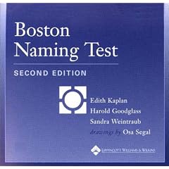 Boston Diagnostic Aphasia Examination: Boston Naming Test (Books)