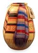 Ceramic vase, 'Peruvian Ponchos' Ceramic vase, 'Peruvian Ponchos'