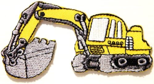 Backhoe Loader Jacket Patch Sew Iron on Logo Embroidered Badge Sign Costume bY PRINYA SHOP