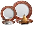 Mikasa Parchment Red 40-Piece Dinnerware Set, Service for 8