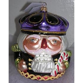 Christopher Radko Nutcracker Crunch Glass Ornament NEW