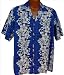 Exclusive Hawaiian Flowers In Paradise Aloha Shirt in Navy (L)