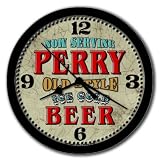 Vintage PERRY Old Style Beer 10 Wall Clock USA