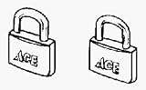 ACE PADLOCK 3/4" body