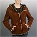 Women's Hooded Lamb Shearling Jacket