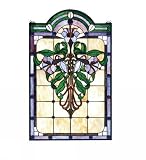 22 Inch W X 35 Inch H Nouveau Lily Window Windows