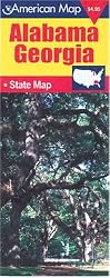 American Map Alabama, Georgia: State Map