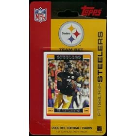 2006 Topps Pittsburgh Steelers Limited Edition Football Cards Team Set (12 Cards) - Not Available in Packs - Includes Ben Roethlisberger, Hines Ward, Jerome Bettis, Heath Miller, Willie Parker, Troy Polamalu, Omar Jacobs Rookie & more!