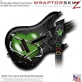 Barbwire Heart Green Skin fits Band Hero, Guitar Hero 5 & World Tour Guitars for XBOX 360 & PS3 (GUI