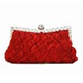 LadyGirl Knit-Style Prom & Party Evening Handbag With Crystals, Clutch Bag, Gift Ideas--Colors Various, Price/Piece