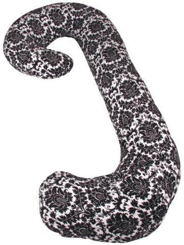 LeachCo Snoogle Chic Total Body Pillow - Black Dynasty Plush Replacement Cover